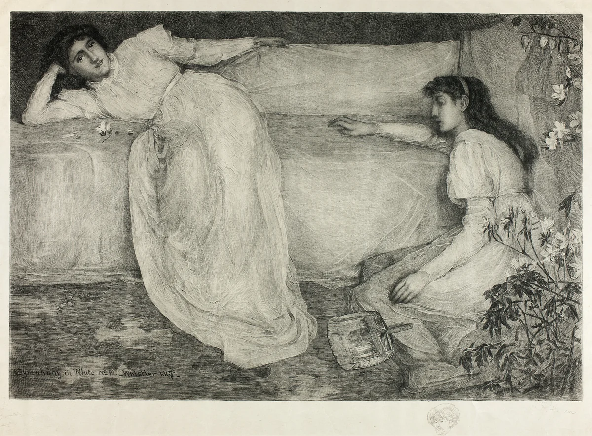 Symphony in White, No. III by Peter von Halm
James McNeill Whistler, print, 1908