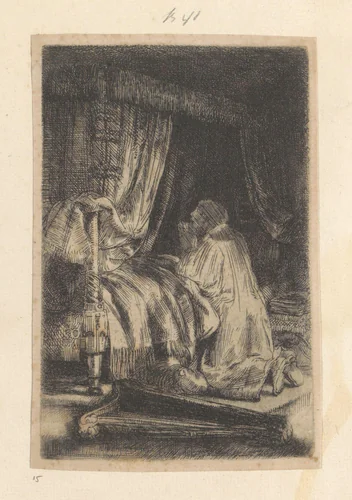 David in gebed by Rembrandt van Rijn, book, 1652