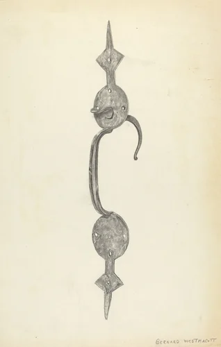 Handle by Bernard Westmacott, index of american design, 1939