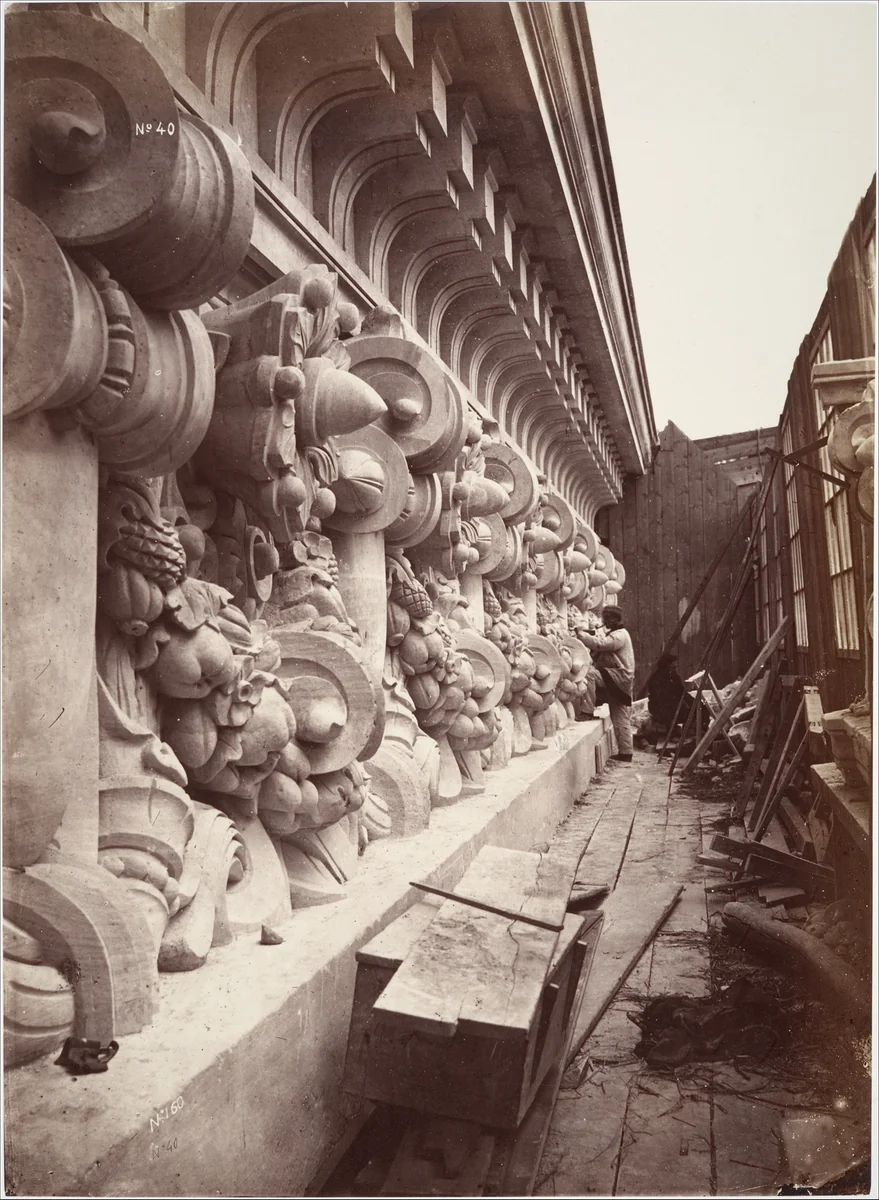 Le Nouvel Opéra de Paris (Sculpture Ornementale) by Louis-Emile Durandelle, photograph, 1865-1872