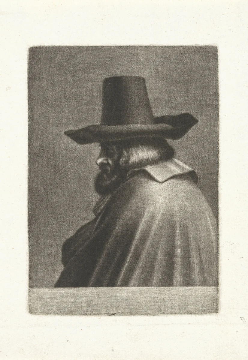 Portret van Niclaus Weinstein by Johann Friedrich Leonard, print, 1671