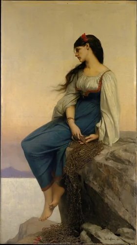 Graziella by Jules Joseph Lefebvre, painting, 1878