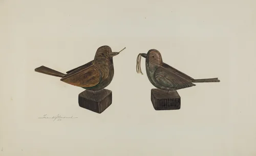 Toy Birds by Frank Budash, index of american design, 1939