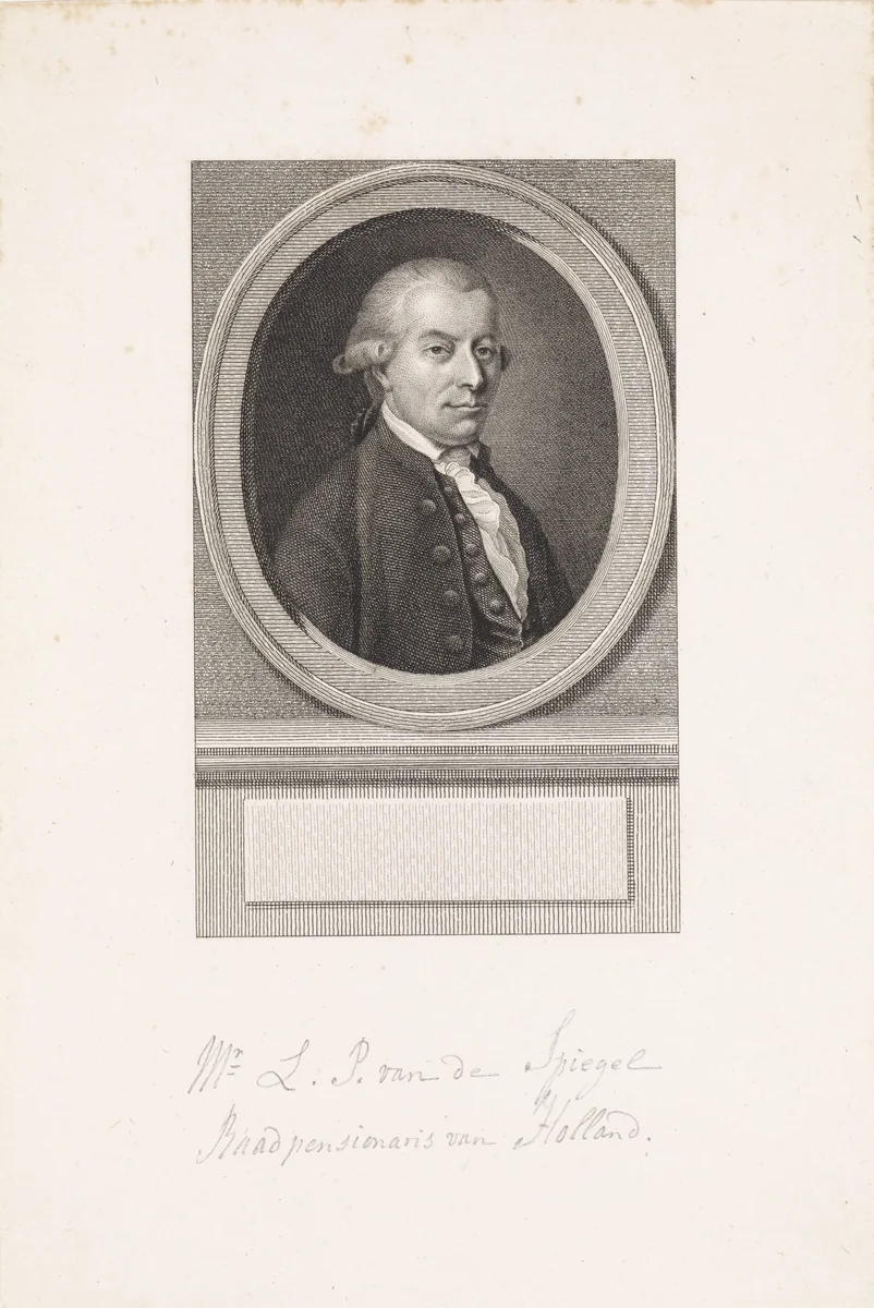 Portret van Laurens Pieter van de Spiegel by Reinier Vinkeles, print, 1786-1809