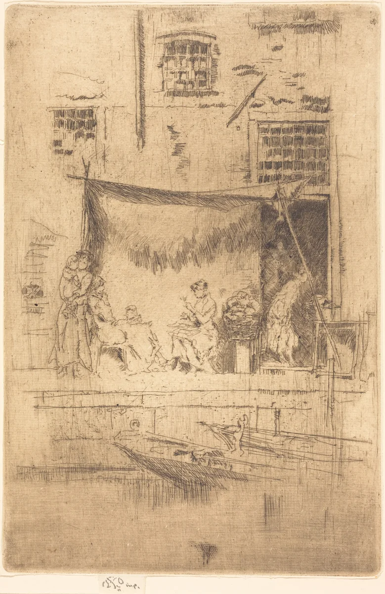Fruit-Stall by James McNeill Whistler, print, 1880