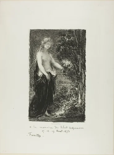 In Memory of Robert Schumann by Henri Fantin-Latour, print, 1873
