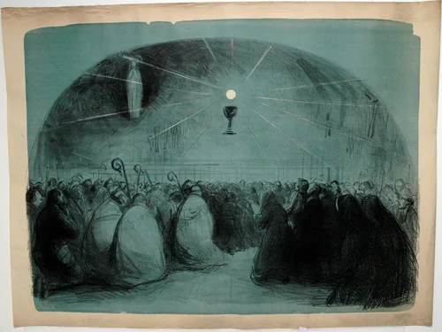 Lourdes, 1914, 25th International Eucharistic Congress by Jean-Louis Forain, other, 1914