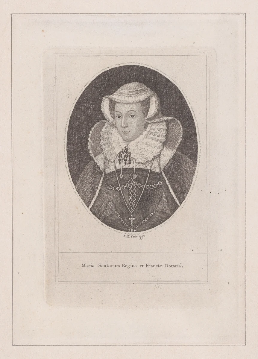 Mary, Queen of Scots by John Kay, print, 1793