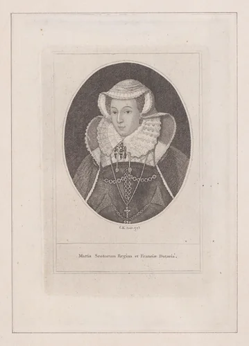 Mary, Queen of Scots by John Kay, print, 1793