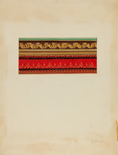 Wall Paper Border by Alfonso Umana, index of american design, 1937