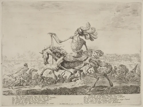 Death on the Battle Field by Stefano della Bella, print, 1610-1664