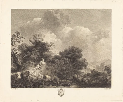 Annette a l'age de quinze ans (Annette at the Age of Fifteen Years) by Jean Honoré Fragonard, print, 1772