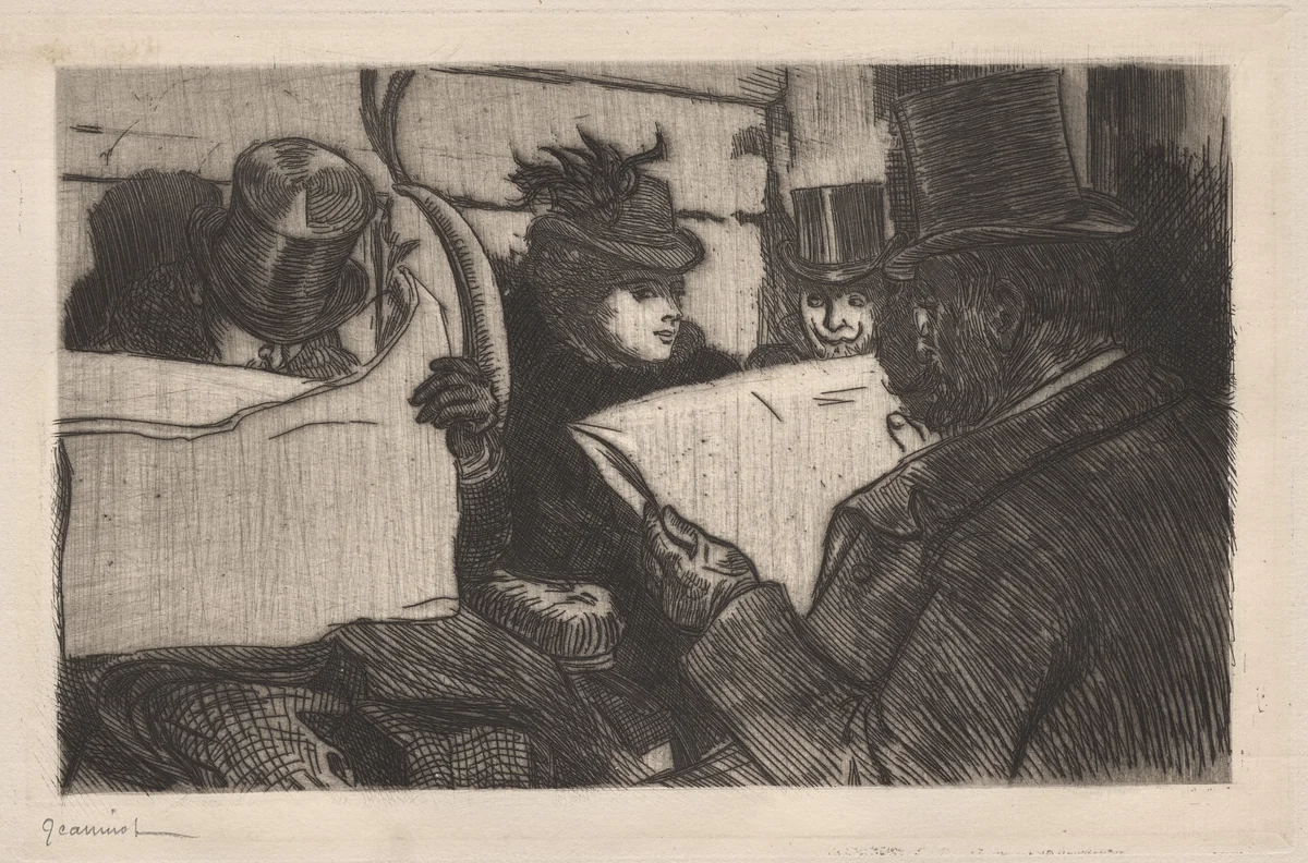 Evening Train (Le Train du Soir) by Pierre Georges Jeanniot, print, 1897