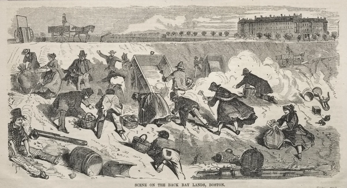 Scene on the Back Bay Lands, Boston by Winslow Homer, print, 1859