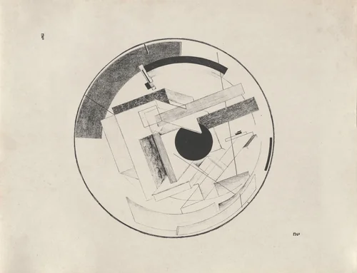 Proun 6 B from Proun by El Lissitzky, print, 1920