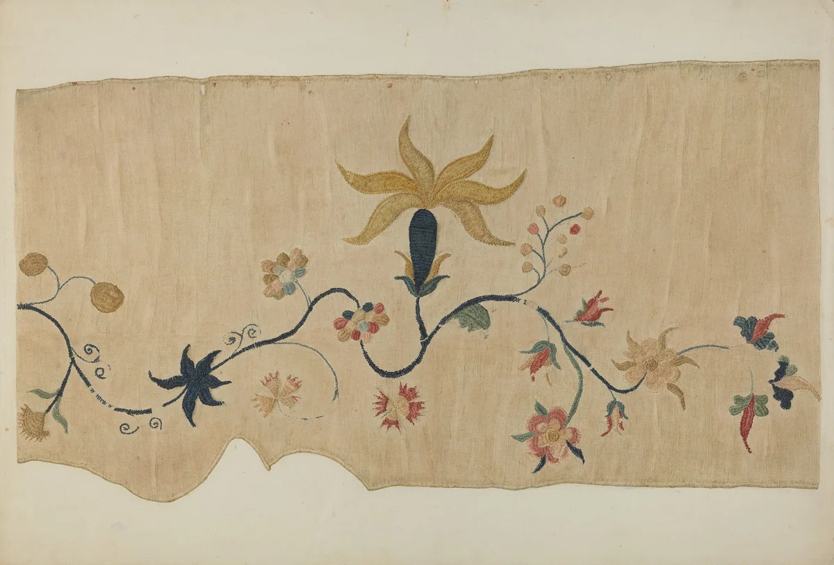 Valance (Detail) by Marion Gaylord, index of american design, 1941