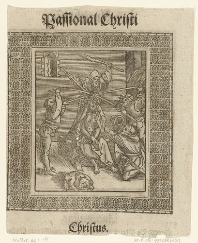 Doornenkroning van Christus by Lucas Cranach, print, 1521-1522
