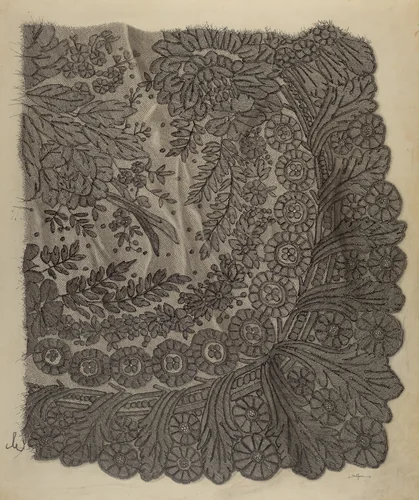 Black Lace by Helen Balfour, index of american design, 1940