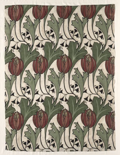 Fragment with "Petworth" Design by Liberty and Company, textile, 1890