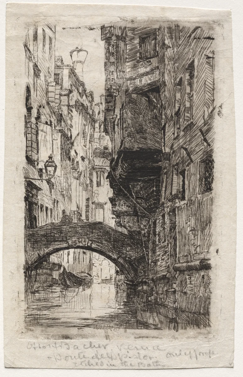 Ponte del Pistor by Otto H. Bacher, print