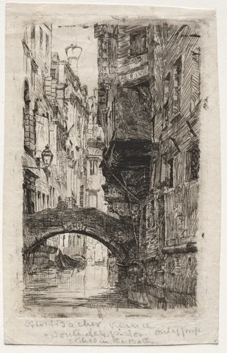 Ponte del Pistor by Otto H. Bacher, print