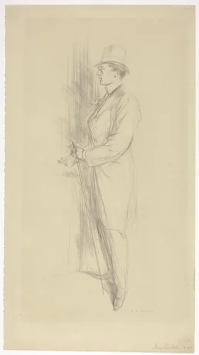 Max Beerbohm by Charles Haslewood Shannon, print, 1896