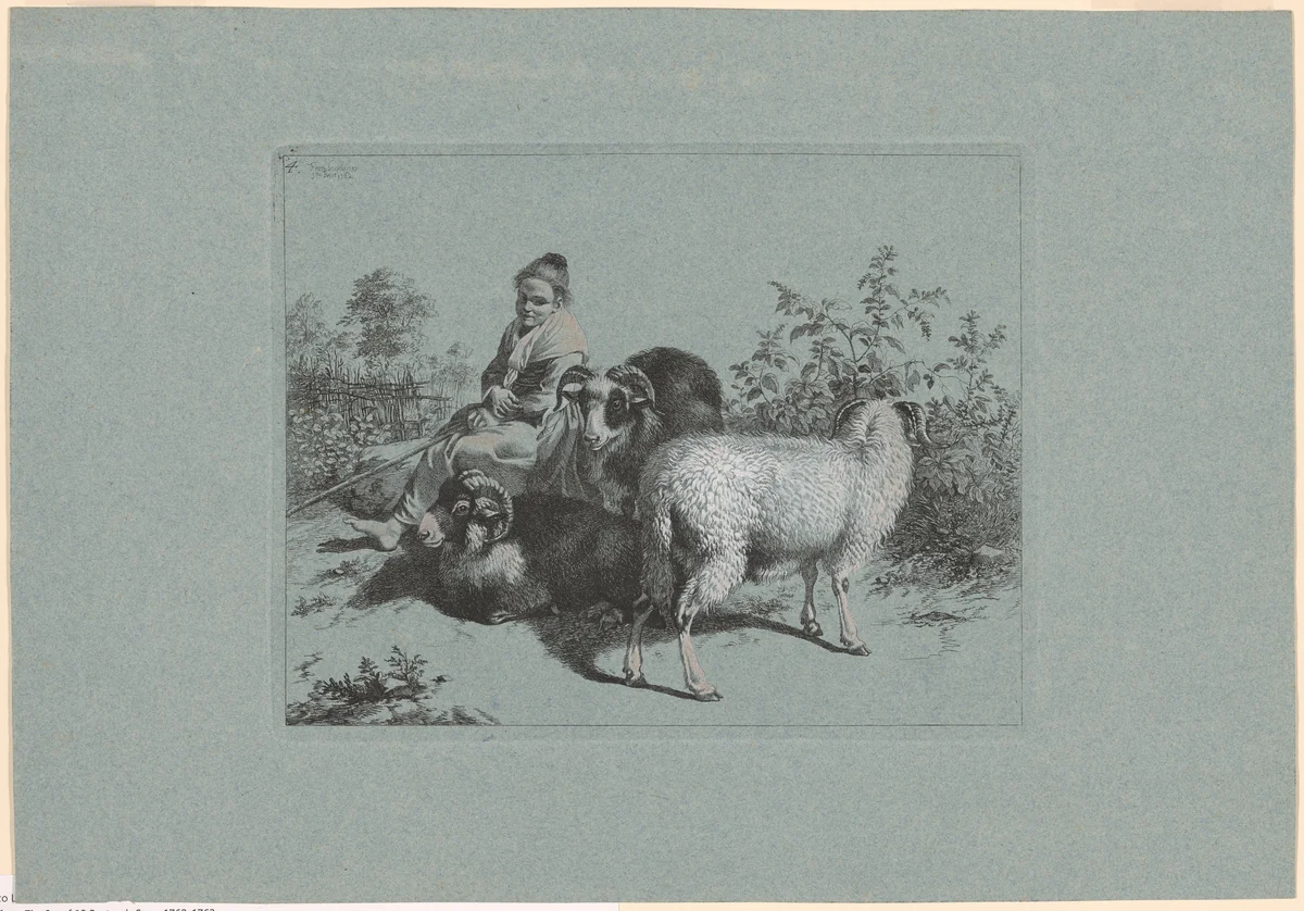 Plate 4, from The Set of 12 Pastorals Scenes by Francesco Londonio, print, 1762-1763