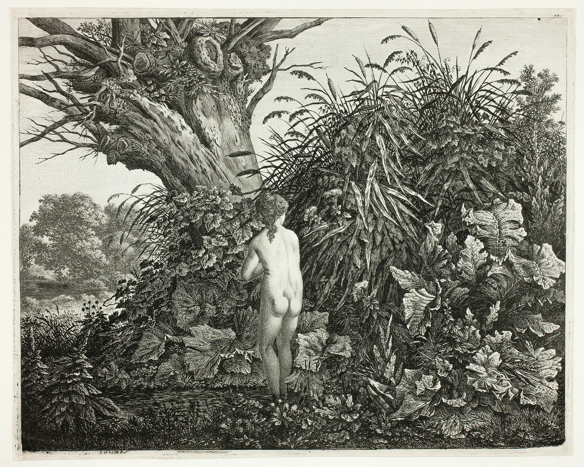 Nymph in a Marshy Woodland by Carl Wilhelm Kolbe, print, 1800