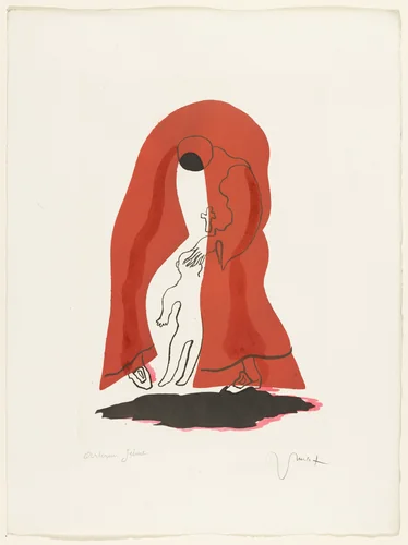 Jesuit Harlequin , plate (folio 9) from the illustrated book Toupies by Jean Lurçat, illustrated book, 1925