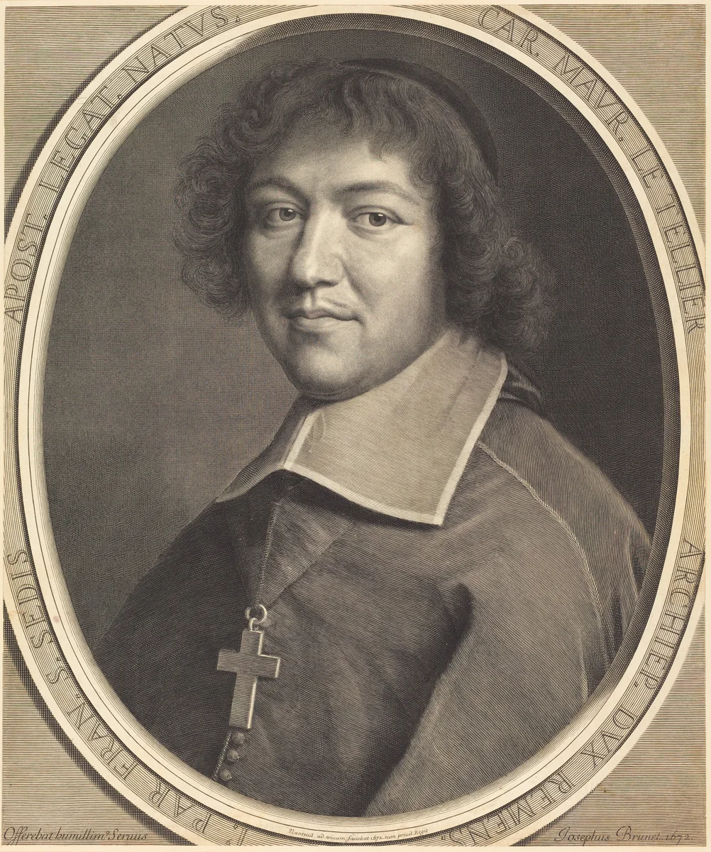 Charles-Maurice Le Tellier by Robert Nanteuil, print, 1672