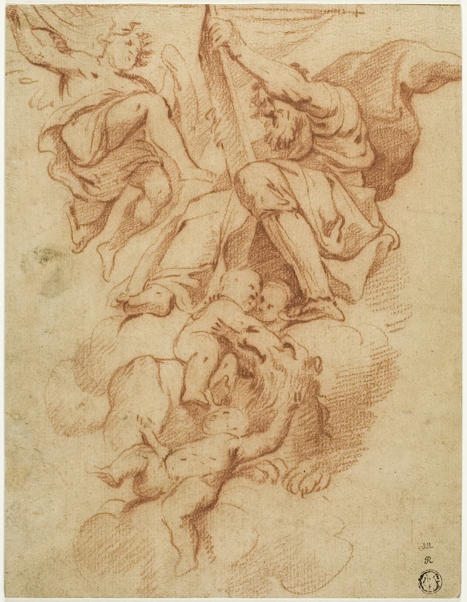 Saint Mark by Domenichino, drawing, 1627-1799