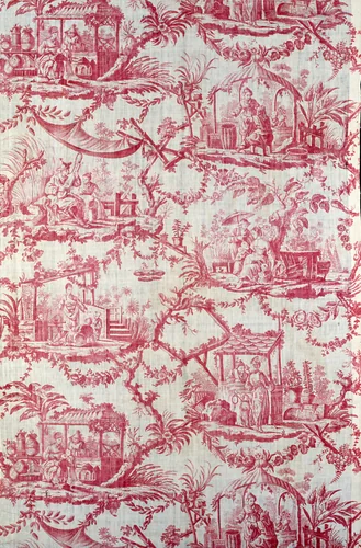Chinoiseries (Furnishing Fabric) by Jean Baptiste Pillement, textile, 1780-1785
