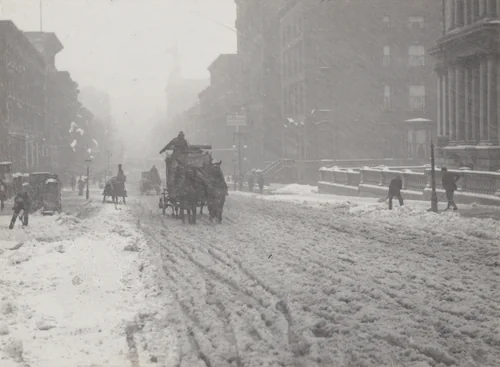 Winter on Fifth Avenue by Alfred Stieglitz, photograph, 1893
