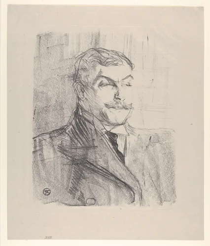 Lucien Guitry by Henri de Toulouse-Lautrec, print, 1898