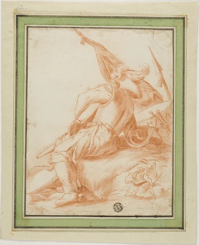 Warrior at Rest by Salvator Rosa
Abraham Bloemaert, drawing, 1635-1673