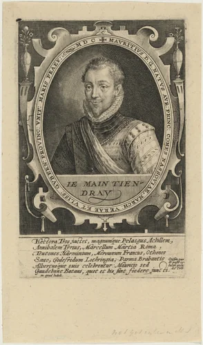 Maurice of Nassau, Prince of Orange by Crispijn van de Passe I, print, 1600
