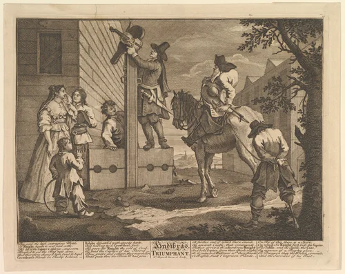 Hudibras Triumphant (Twelve Large Illustrations for Samuel Butler's Hudibras, Plate 4) by William Hogarth, print, 1725-1768