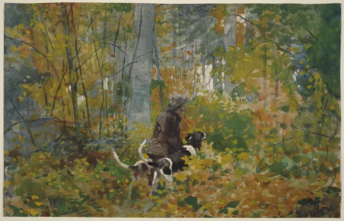 On the Trail by Winslow Homer, drawing, 1889