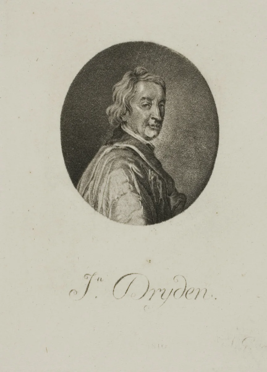 John Dryden by Jean-Baptiste de Grateloup Jean Pierre Sylvestre, print, 1755-1817