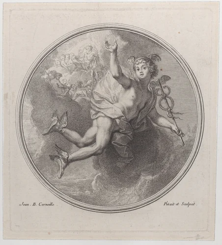 Mercury by Jean-Baptiste Corneille, print, 1644-1700