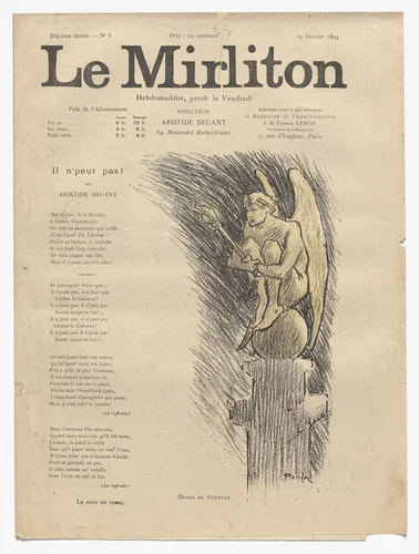 Le Mirliton, no. 3 by Théophile-Alexandre Steinlen, periodical, 1894