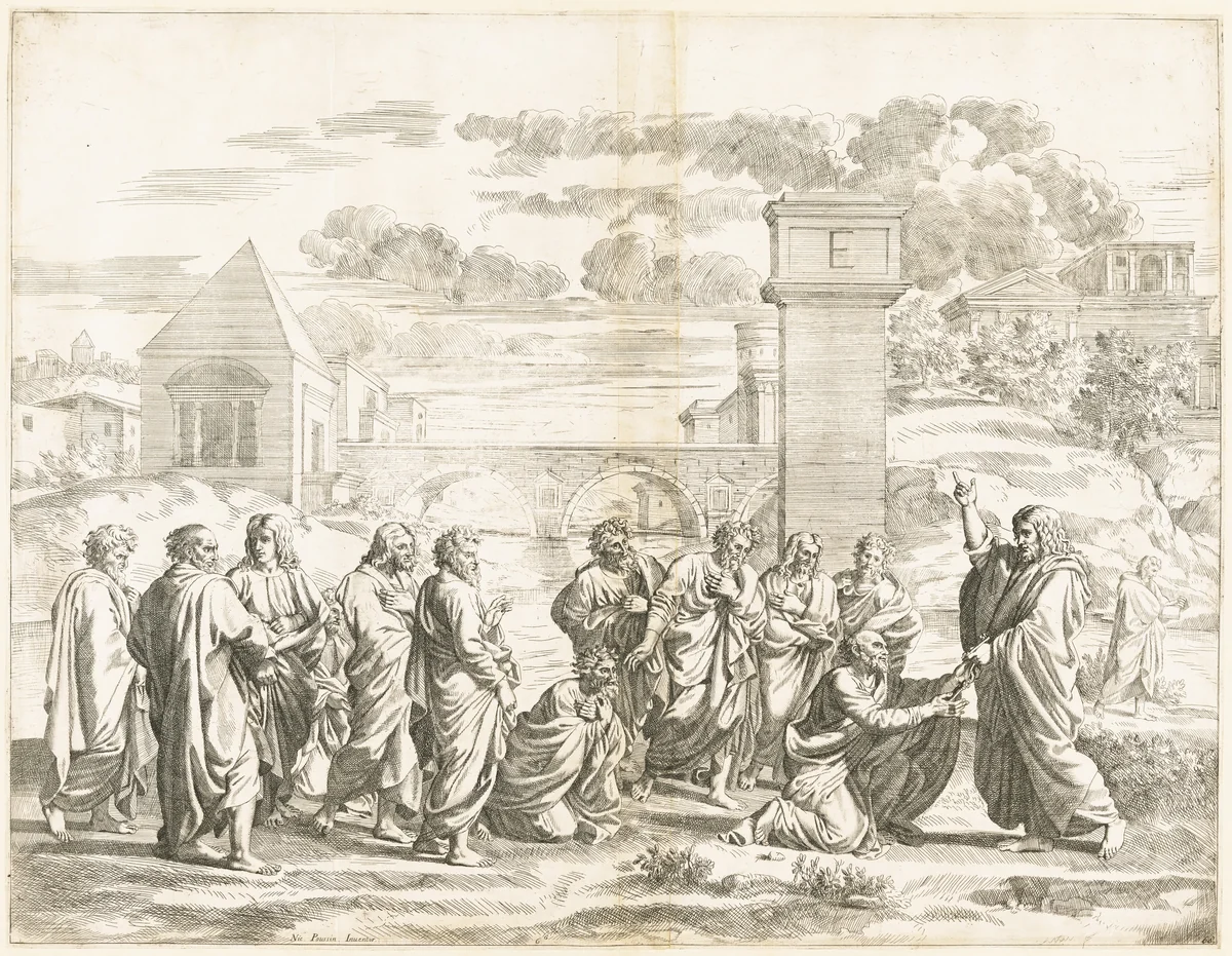 Ordination by Jean Dughet; Nicolas Poussin, print, 1645-1655
