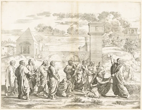Ordination by Jean Dughet; Nicolas Poussin, print, 1645-1655