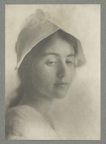A Study Head, No. 14 from the portfolio "American Pictorial Photography, Series II” (1901) by Eva Lawrence Watson-Schütze, print, 1894-1904