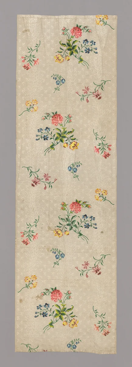 Panel by England, Spitalfields, textile, 1742-1752