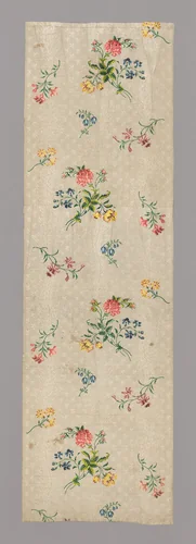 Panel by England, Spitalfields, textile, 1742-1752