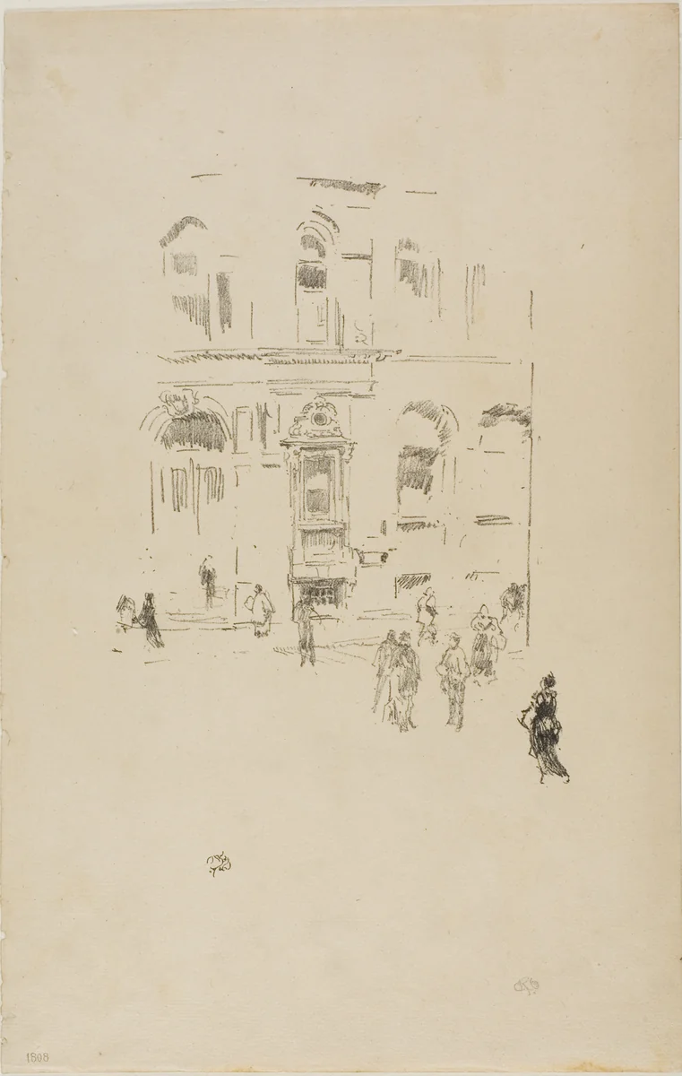 Victoria Club by James McNeill Whistler, print, 1879-1887