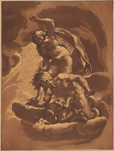 The Triumph of Truth Over Envy by Maria Catharina Prestel; Jacopo Ligozzi, print, 1781