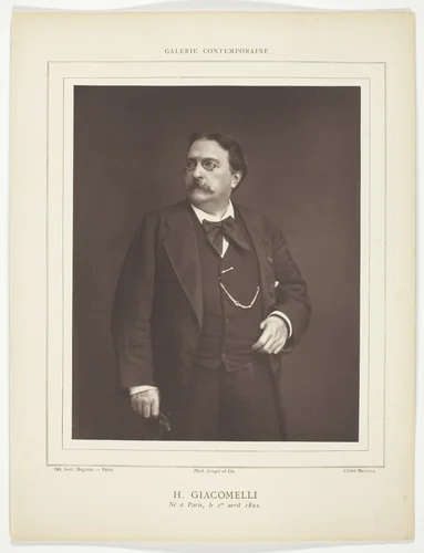 Hector Giacomelli (French painter, illustrator, and printmaker, 1822-1904) by Ferdinand Mulnier, photograph, 1871-1879