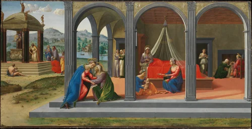 Scenes from the Life of Saint John the Baptist by Francesco Granacci, painting, 1506-1507